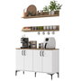 Hanah Home Armario Multiusos Blanco y Nogal